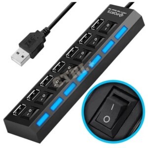 HUB 2.0 MULTI USB 7 PORTAS (ALTA VELOCIDADE)