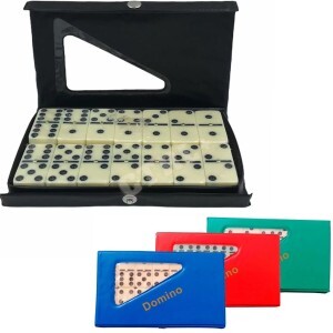 DOMINÓ CLÁSSICO COM ESTOJO 10MM C/ 28 PEÇAS (GOLDHILL)
