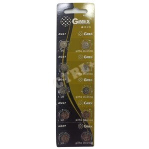 BATERIA AG7/LR927/395 - C/ 10 UN.