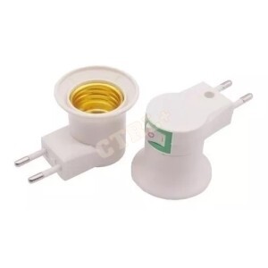 SOQUETE DE LÂMPADA C/ BOTÃO LIGA/DESLIGA TIPO E27