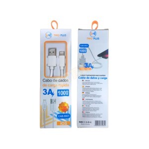 CABO USB IPHONE 3.0A 1M (LIGHTNING)