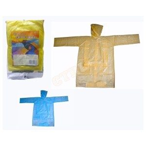 CAPA DE CHUVA DESCARTÁVEL COLORIDA PLÁSTICO SIMPLES