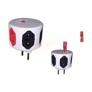 ADP. TOMADA COM FUSÍVEL 10A/20A (CARROSSEL 6 TOMADAS)