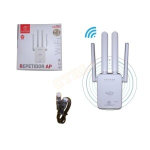 REPETIDOR AP DE SINAL WIFI 4 ANTENAS (2.4GHZ)