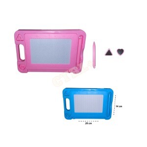 MINI LOUSA MÁGICA (ESCRITA COLORIDA) 20X14CM