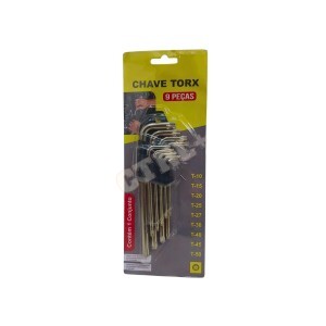 CONJUNTO DE CHAVE TORX 9 PCS (M)
