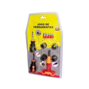JOGO DE FERRAMENTAS C/ BITS 11 UN. 