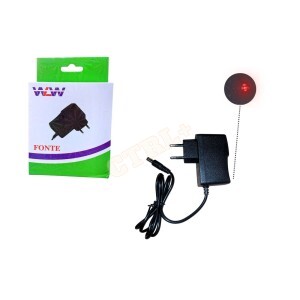 FONTE 5V 2A PINO P4  P/ TV BOX C/ LED (COM EMBALAGEM)