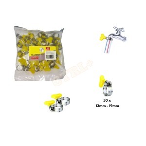 ABRAÇADEIRA DE METAL C/ BORBOLETA 50 UN. ( 3/4