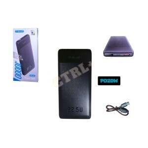 CARREGADOR PORTÁTIL C/ LED 10000 MAH ~ PD20W (TURBO POWER)