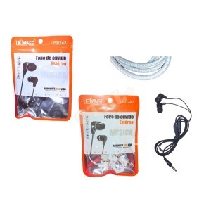 FONE DE OUVIDO C/ MICROFONE UN.