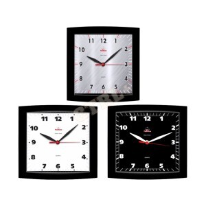 RELÓGIO DE PAREDE QUADRADO (PRETO/BRANCO)
