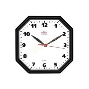 RELÓGIO DE PAREDE HEXAGONAL (BRANCO)