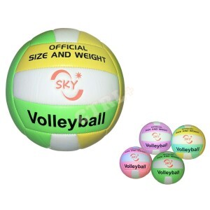 BOLA DE VÔLEI OFICIAL EM COURO SINTÉTICO MACIO (PVC)