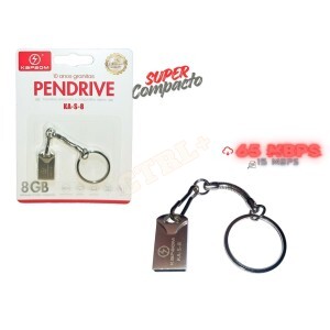 MINI PEN DRIVE 2.0 C/ CHAVEIRO ~ 8GB (KAPBOM)