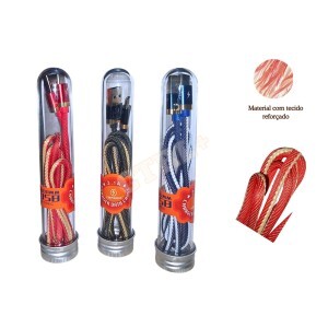 CABO DE DADOS TURBO PVC REFORÇADO TIPO C 1M (3.1A)