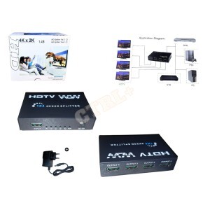 SPLITTER (REPLICADOR) HDMI 1 X 4