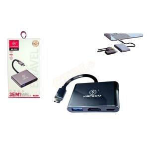 ADP. 3 EM 1 TIPO C / USB / HDMI 4K (30HZ)