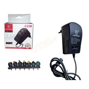 FONTE UNIVERSAL 3V-12V ~ 3.0A C/ 07 PINOS (42W)