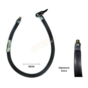 MANGUEIRA EXTENSORA PARA BOMBA DE AR MULTIUSO 50CM